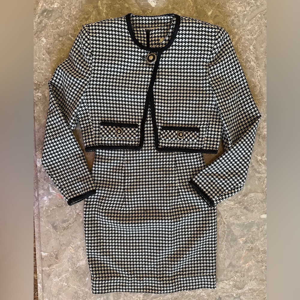 Vintage 2pc. Houndstooth Dress